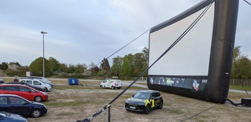 Autokino Neumünster 2023 - Leinwand Autokino Neumünster 2023 - Leinwand